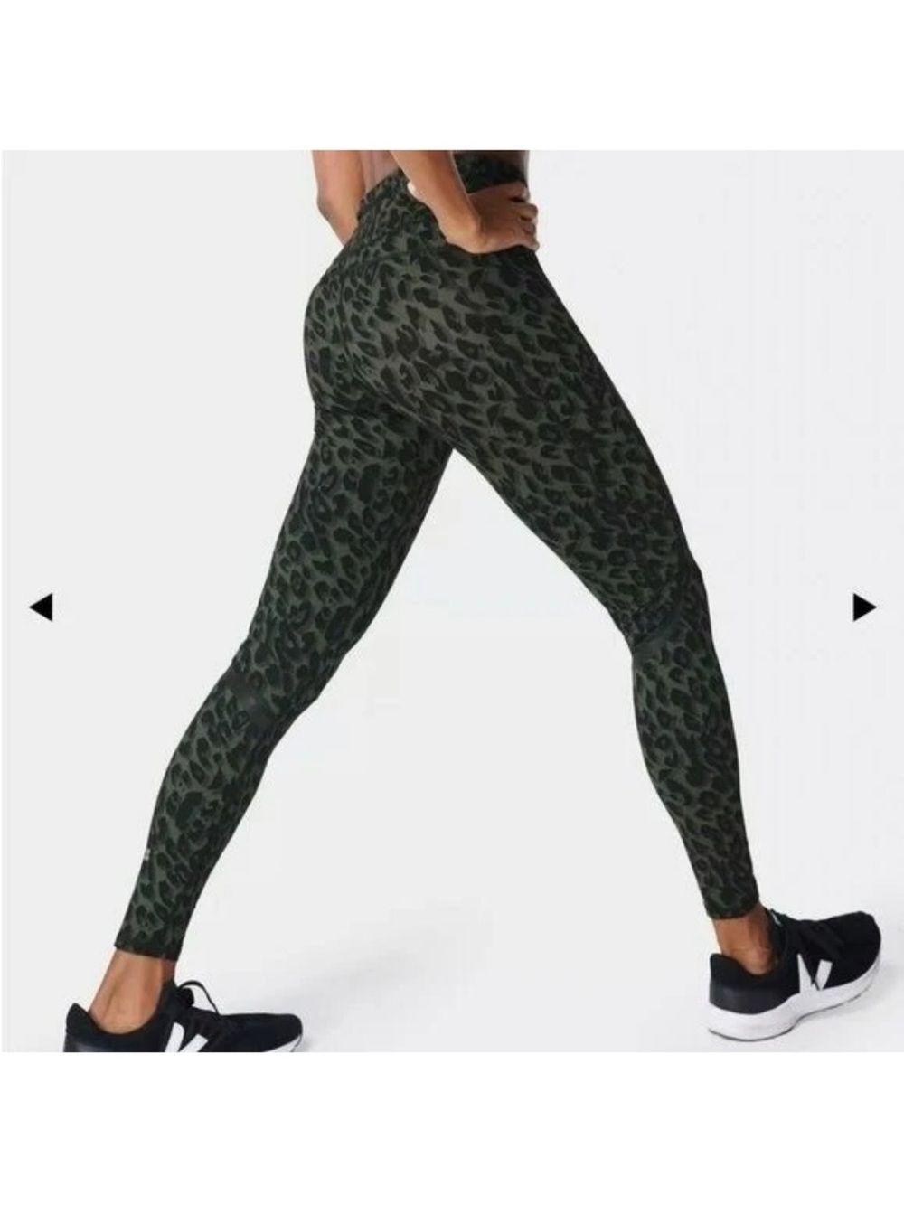 NWT XS Koral Olive Green Leopard High-Waist Performance Leggings